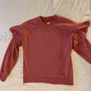 ruffle sleeve sweatshirt🎀
